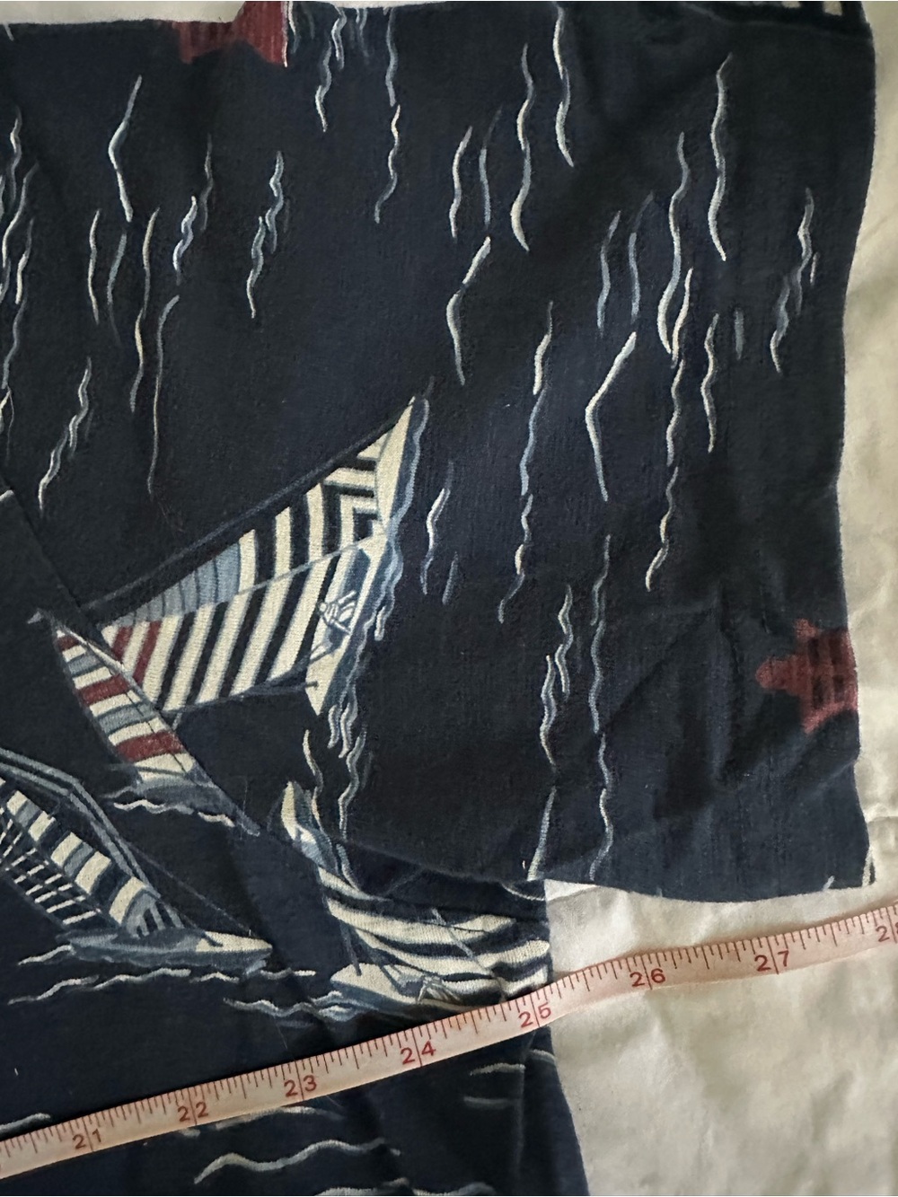 IZOD Saltwater Relaxed Classics Nautical Sailboat Polo Shirt Navy Men's XL - Picture 7 of 9